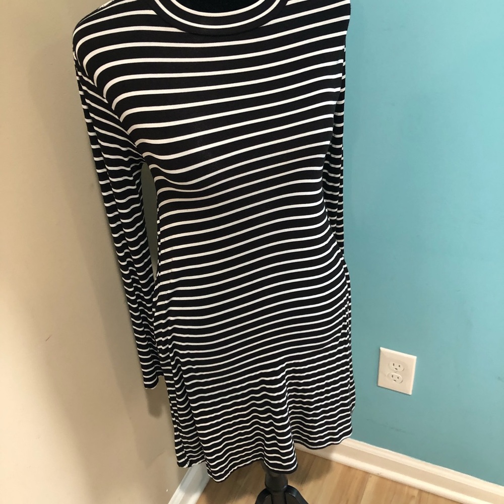 Black & White Striped Dress